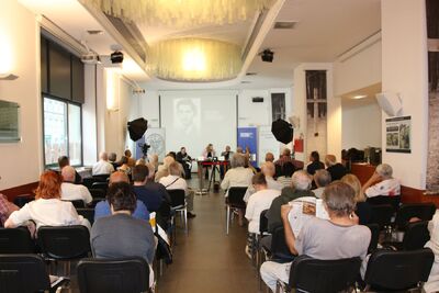 Promocja książki „Relacje o pomocy udzielanej Żydom przez Polaków w latach 1939–1945”, tom 1: „Dystrykt warszawski Generalnego Gubernatorstwa” – Warszawa, 6 września 2019. Fot. Łukasz Kaczmarczyk