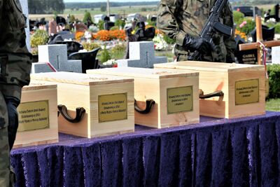 Pogrzeb czterech nieznanych żołnierzy AK w Ejszyszkach (Litwa) – 7 września 2019