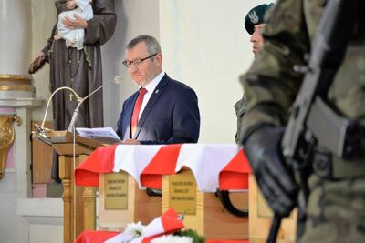 Pogrzeb czterech nieznanych żołnierzy AK w Ejszyszkach (Litwa) – 7 września 2019