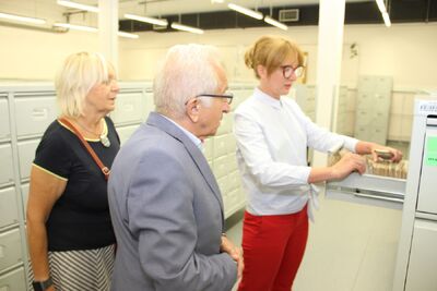 Przedstawiciel Zarządu Kongresu Polonii Kanadyjskiej Jan Cytowski z wizytą w Archiwum IPN – 9 września 2019