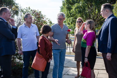 Składanie kwiatów w miejscach pamięci – Odessa, 10 września 2019