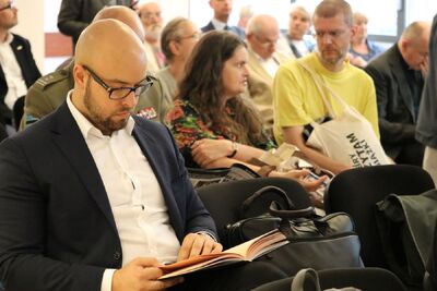 Prezentacja reprintu „Sonderfahndungsbuch Polen. Specjalna księga gończa dla Polski” – Warszawa, 11 września 2019. Fot. Aleksandra Wierzchowska (IPN)