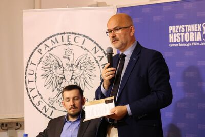 Prezentacja reprintu „Sonderfahndungsbuch Polen. Specjalna księga gończa dla Polski” – Warszawa, 11 września 2019. Fot. Aleksandra Wierzchowska (IPN)