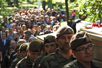 Ceremonia pogrzebowa obrońców Modlina poległych we wrześniu 1939 roku – Modlin, 14 września 2019