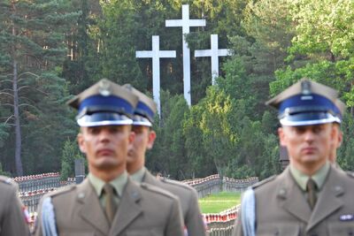Uroczystość upamiętniająca ofiary egzekucji w Puszczy Kampinoskiej – Palmiry, 14 września 2019. Fot. Mateusz Niegowski (IPN)