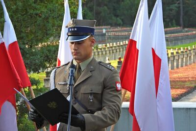Uroczystość upamiętniająca ofiary egzekucji w Puszczy Kampinoskiej – Palmiry, 14 września 2019. Fot. Mateusz Niegowski (IPN)