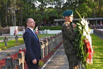 Uroczystość upamiętniająca ofiary egzekucji w Puszczy Kampinoskiej – Palmiry, 14 września 2019. Fot. Mateusz Niegowski (IPN)