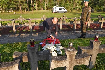 Uroczystość upamiętniająca ofiary egzekucji w Puszczy Kampinoskiej – Palmiry, 14 września 2019. Fot. Mateusz Niegowski (IPN)