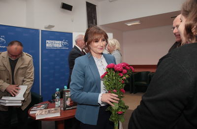 Promocja książki Justyny Błażejowskiej „Ta historia wciąż trwa. Wspomnienia Jana Olszewskiego” – Warszawa, 18 września 2019. Fot. Piotr Życieński (IPN)