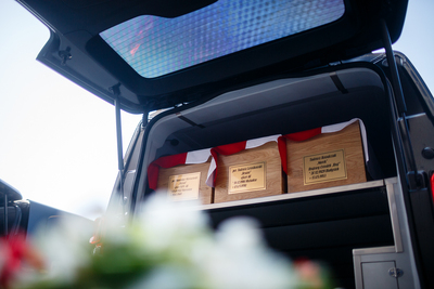 Uroczystości pogrzebowe ofiar zbrodni komunistycznych odnalezionych na „Łączce” – Katedra Polowa WP w Warszawie, 22 września 2019. Fot. Sławek Kasper (IPN)