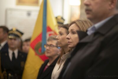 Uroczystości pogrzebowe ofiar zbrodni komunistycznych odnalezionych na „Łączce” – Katedra Polowa WP w Warszawie, 22 września 2019. Fot. Marta Smolańska (BPiI IPN)