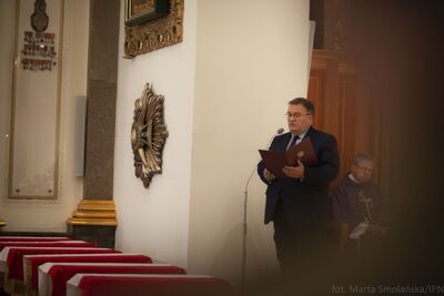 Uroczystości pogrzebowe ofiar zbrodni komunistycznych odnalezionych na „Łączce” – Katedra Polowa WP w Warszawie, 22 września 2019. Fot. Marta Smolańska (BPiI IPN)