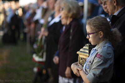 Uroczystości pogrzebowe ofiar zbrodni komunistycznych odnalezionych na „Łączce” – Katedra Polowa WP w Warszawie, 22 września 2019. Fot. Marta Smolańska (BPiI IPN)