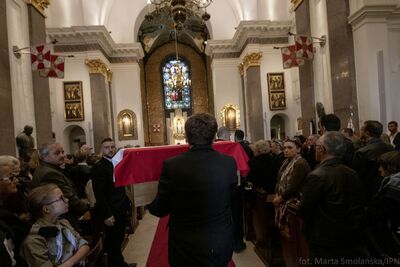 Uroczystości pogrzebowe ofiar zbrodni komunistycznych odnalezionych na „Łączce” – Katedra Polowa WP w Warszawie, 22 września 2019. Fot. Marta Smolańska (BPiI IPN)