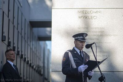 Uroczystości pogrzebowe ofiar zbrodni komunistycznych odnalezionych na „Łączce” – Powązki Wojskowe, 22 września 2019. Fot. Marta Smolańska (BPiI IPN)