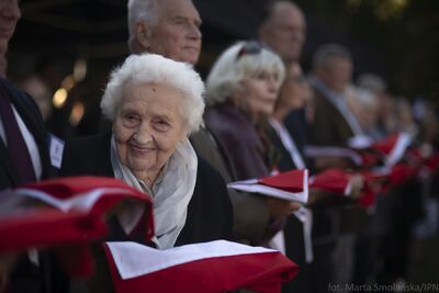 Uroczystości pogrzebowe ofiar zbrodni komunistycznych odnalezionych na „Łączce” – Powązki Wojskowe, 22 września 2019. Fot. Marta Smolańska (BPiI IPN)