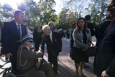 Uroczystości pogrzebowe ofiar zbrodni komunistycznych odnalezionych na „Łączce” – Powązki Wojskowe, 22 września 2019. Fot. Marta Smolańska (BPiI IPN)