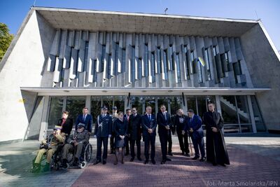 Uroczystości pogrzebowe ofiar zbrodni komunistycznych odnalezionych na „Łączce” – Powązki Wojskowe, 22 września 2019. Fot. Marta Smolańska (BPiI IPN)