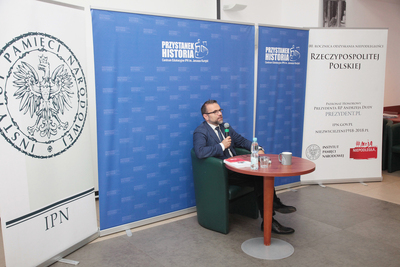 O skutkach II wojny światowej dla Polski mówił dr Jacek Bartosiak. Fot. Piotr Życieński (IPN)