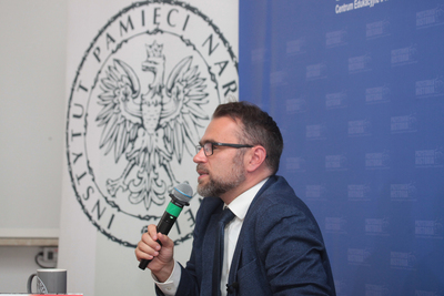 O skutkach II wojny światowej dla Polski mówił dr Jacek Bartosiak. Fot. Piotr Życieński (IPN)