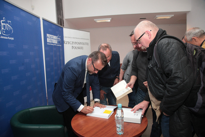 O skutkach II wojny światowej dla Polski mówił dr Jacek Bartosiak. Fot. Piotr Życieński (IPN)