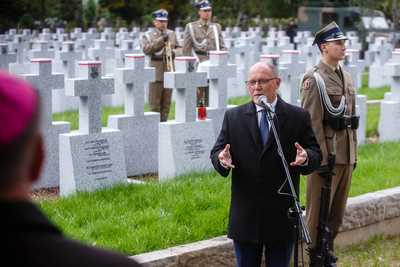 Poświęcenie kwatery wojennej żołnierzy Wojska Polskiego – Warszawa, 24 września 2019. Fot. Sławek Kasper (IPN)