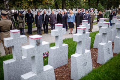 Poświęcenie kwatery wojennej żołnierzy Wojska Polskiego – Warszawa, 24 września 2019. Fot. Sławek Kasper (IPN)