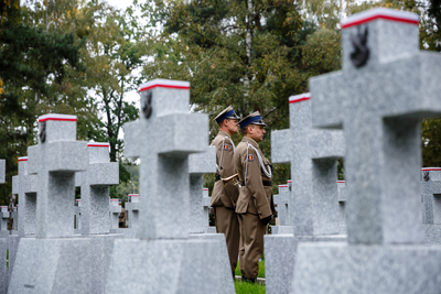 Poświęcenie kwatery wojennej żołnierzy Wojska Polskiego – Warszawa, 24 września 2019. Fot. Sławek Kasper (IPN)