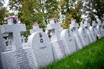 Poświęcenie kwatery wojennej żołnierzy Wojska Polskiego – Warszawa, 24 września 2019. Fot. Sławek Kasper (IPN)