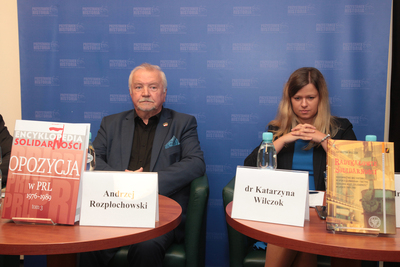 Promocja książki Katarzyny Wilczok „Radykałowie »Solidarności«. Kierownictwo MKZ Katowice w sporze o program i taktykę działania NSZZ »Solidarność« w latach 1980–1981, 25 września 2019. Fot. Piotr Życieński (IPN)