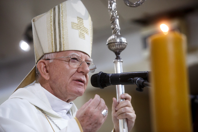 Msza św. w 66. rocznicę aresztowania abp. Antoniego Baraniaka – Warszawa, 26 września 2019. Fot. Sławek Kasper (IPN)