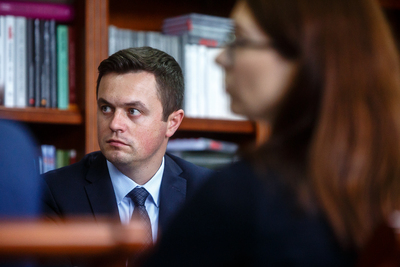 Witalij Biłyj – I sekretarz Ambasady Ukrainy w Polsce – 1 października 2019. Fot. Sławek Kasper (IPN)