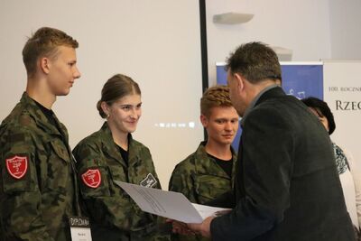 „W służbie historii”. Wielki Finał konkursu dla klas mundurowych – 1 października 2019. Fot. Aleksandra Wierzchowska (IPN)