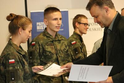 „W służbie historii”. Wielki Finał konkursu dla klas mundurowych – 1 października 2019. Fot. Aleksandra Wierzchowska (IPN)