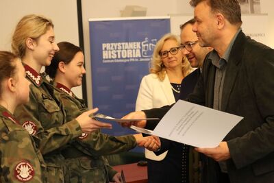 „W służbie historii”. Wielki Finał konkursu dla klas mundurowych – 1 października 2019. Fot. Aleksandra Wierzchowska (IPN)