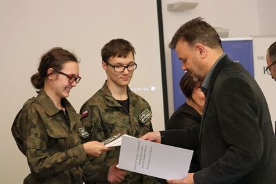 „W służbie historii”. Wielki Finał konkursu dla klas mundurowych – 1 października 2019. Fot. Aleksandra Wierzchowska (IPN)