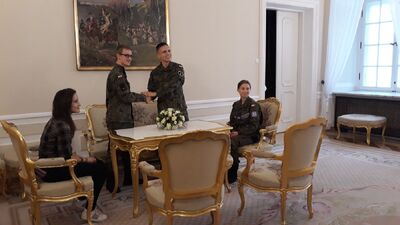 Zwiedzanie Pałacu Prezydenckiego – 1 października 2019. Fot. Aneta Mintzberg (IPN)