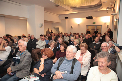 Rozmowa o biografii mówionej prof. Andrzeja Paczkowskiego oraz jego dzienniku czasu wojennego – Warszawa, 1 października 2019. Fot. Piotr Życieński (IPN)