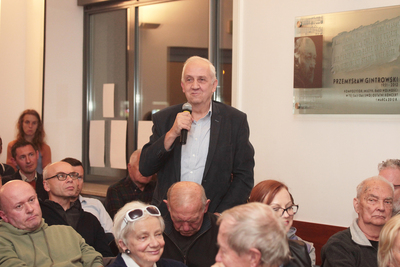 Rozmowa o biografii mówionej prof. Andrzeja Paczkowskiego oraz jego dzienniku czasu wojennego – Warszawa, 1 października 2019. Fot. Piotr Życieński (IPN)