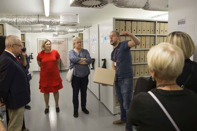 Delegacja Związku Sokolstwa Polskiego w Ameryce z wizytą w Archiwum IPN – 2 października 2019