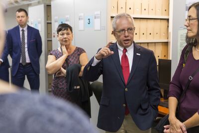 Delegacja Związku Sokolstwa Polskiego w Ameryce z wizytą w Archiwum IPN – 2 października 2019