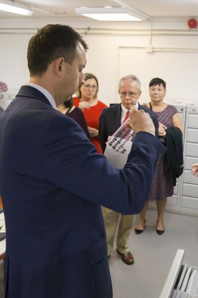 Delegacja Związku Sokolstwa Polskiego w Ameryce z wizytą w Archiwum IPN – 2 października 2019