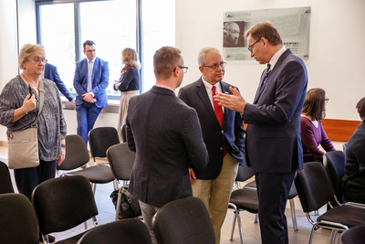 Nieznane dokumenty w zbiorach Archiwum IPN – konferencja prasowa o współpracy zagranicznej IPN w zakresie gromadzenia dokumentów, 2 października 2019. Fot. Sławek Kasper (IPN)