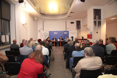 Dyskusja wokół książki Tomasza Kozłowskiego „Koniec imperium MSW. Transformacja organów bezpieczeństwa państwa 1989–1990” – Warszawa, 2.10.2019. Fot. Piotr Życieński (IPN)