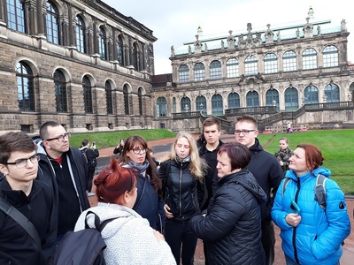 Pierwszy dzień wyjazdu edukacyjnego laureatów konkursu „Żołnierze w służbie historii” – Drezno, 2 października 2019. Fot. Mateusz Marek (IPN)