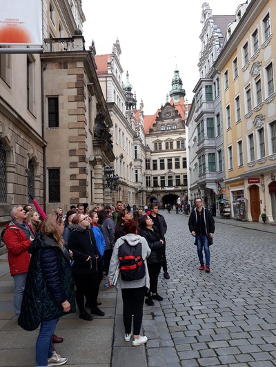 Pierwszy dzień wyjazdu edukacyjnego laureatów konkursu „Żołnierze w służbie historii” – Drezno, 2 października 2019. Fot. Mateusz Marek (IPN)
