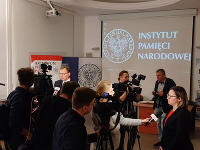 Nieznane dokumenty w zbiorach Archiwum IPN – konferencja prasowa o współpracy zagranicznej IPN w zakresie gromadzenia dokumentów, 2 października 2019