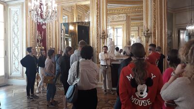 Zwiedzanie Zamku Królewskiego – 1 października 2019. Fot. Aneta Mintzberg (IPN)