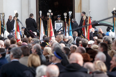 Ostatnie pożegnanie Kornela Morawieckiego – Warszawa, 5 października 2019. Fot. Sławek Kasper (IPN)