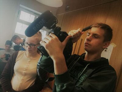 Warsztaty filmowe dla laureatów konkursu „Niezwyciężeni 1918. Ofiary totalitaryzmów” – 3–7 października 1019. Fot. Konrad Starczewski (IPN)